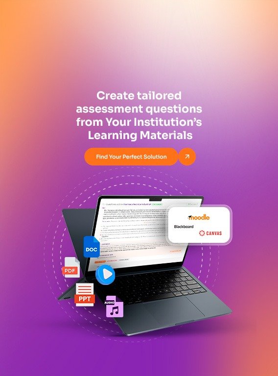 Turn your content into unique questions, which are easily exported in teacher and student versions. - 2